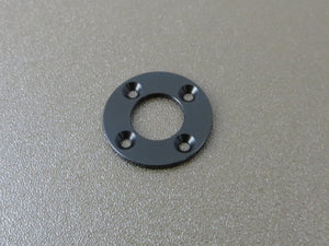 Front plate close up (black anodised aluminium)