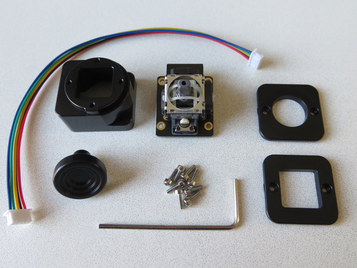 Analog thumbstick slew sensor upgrade for TM Warthog Throttle